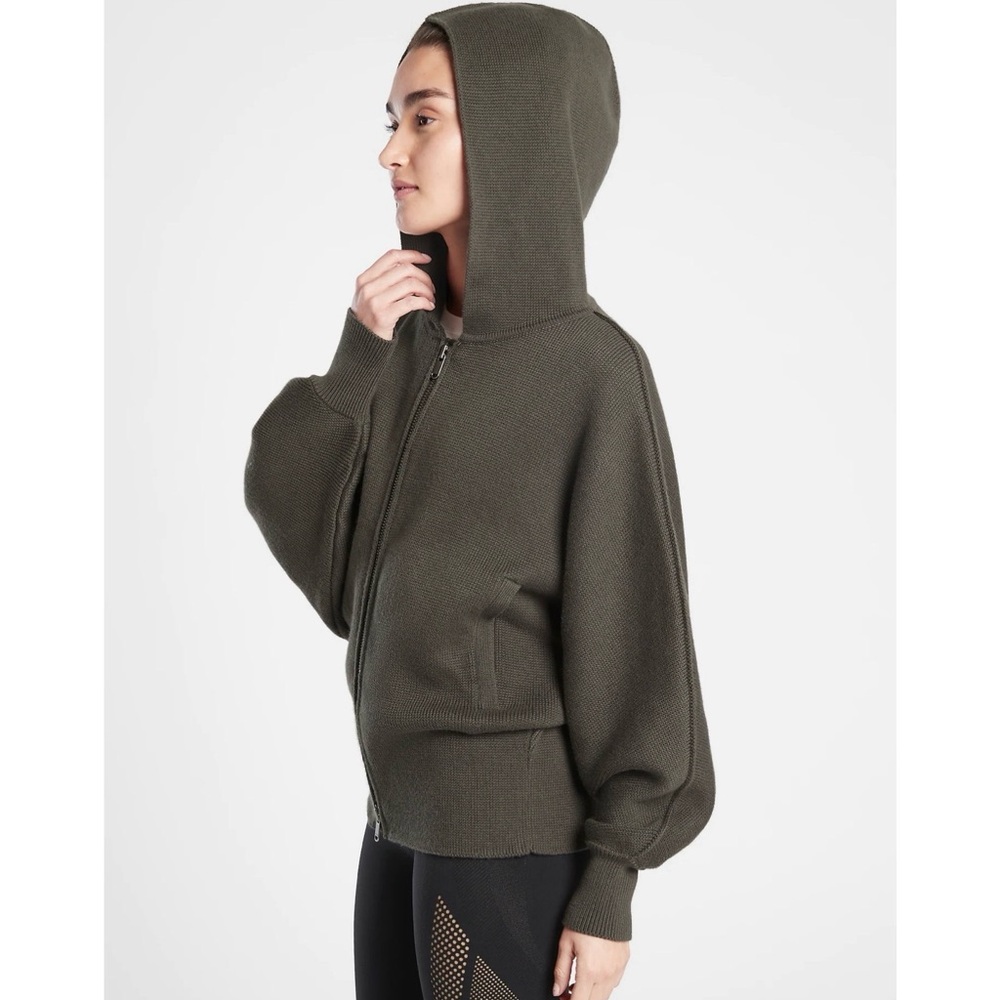 Athleta Aurora Dolman Sweater in Mountain Olive NWT SZ XL and 1X - Picture 3 of 15
